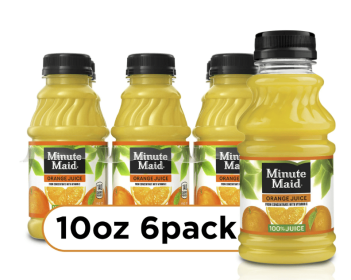 Minute Maid Orange Fruit Juice Drink, 10 fl oz, 6 Bottles