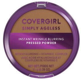 COVERGIRL Simply Ageless Wrinkle Defying Pressed Powder, 275 Soft Sable, 3.9 oz, Hydrating Formula