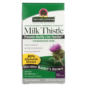 Nature's Answer - Milk Thistle Seed Extract - 120 Vegetarian Capsules